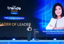 นุสรา (อัสสกุล) บัญญัติปิยพจน์’ CEO OCEAN LIFE ไทยสมุทรประกันชีวิต คว้ารางวัลเกียรติยศ ‘Leader of Leader’ ตอกย้ำวิสัยทัศน์ผู้นำ ขับเคลื่อนองค์กรด้วยพลังความรัก